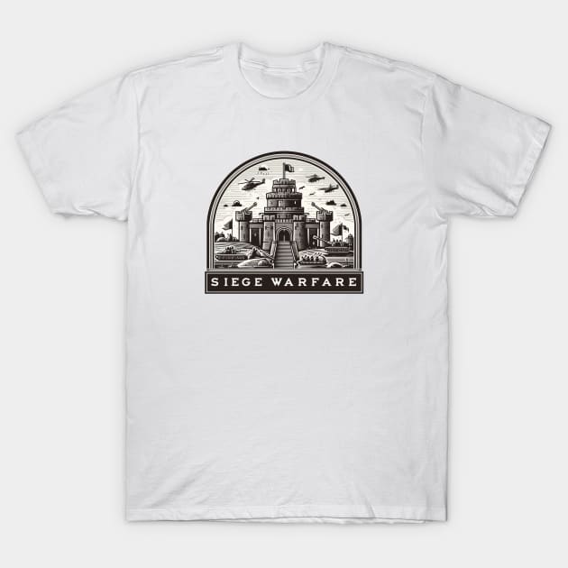 Modern Meets Medieval: Epic Siege Warfare Fantasy T-Shirt by BattlegroundGuide.com